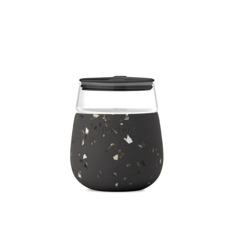Porter Glass terrazzo Charcoal 440 ML